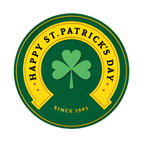 Saint Patrick Coin Logo